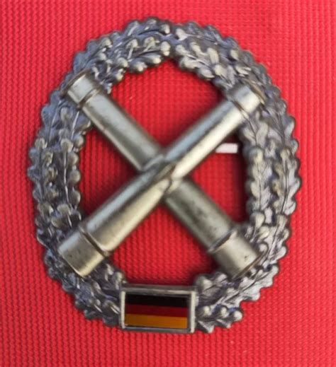 Original Deutsches Bundeswehr Barettabzeichen Artillerie Bw Neu Eur