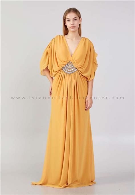 Tiah Mid Length Maxi Chiffon Column Plus Size Yellow Wedding Guest