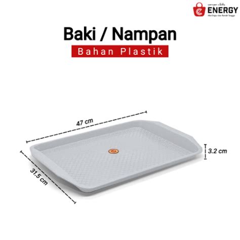 Nampan Saji Segi Putih Cm Energy Bali