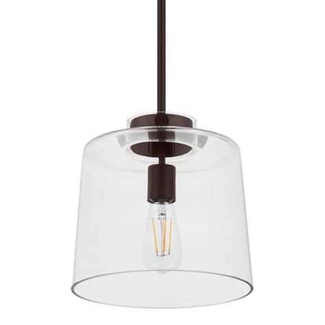 Hampton Bay Mullins In Light Oil Rubbed Bronze Pendant Hanging