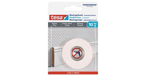 Tesa Powerbond Montageband F R Tapeten Und Putz M X Mm