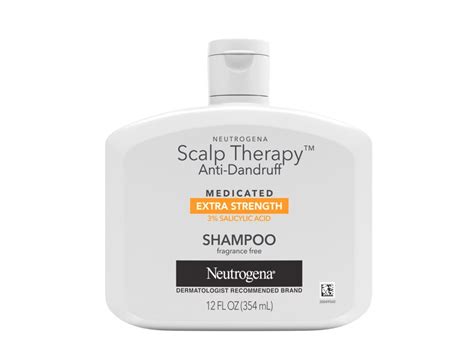 Neutrogena Scalp Therapy Anti Dandruff Shampoo Extra Strength Fragrance Free 12 Fl Oz354 Ml