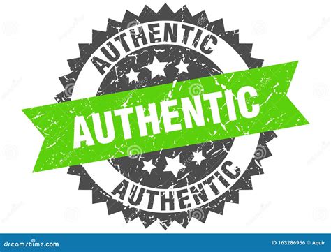 Authentic Round Grunge Stamp. Authentic Stock Vector - Illustration of ... 