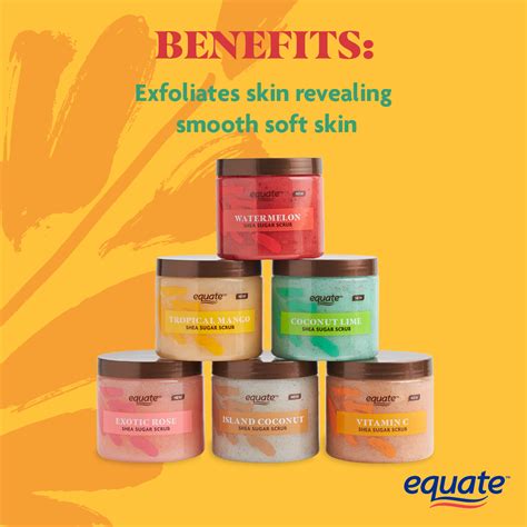 Equate Shea Sugar Scrub Tropical Mango 18 Oz