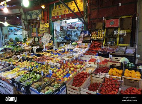 Sicilian Produce Stall La Vucciria Market Palermo Sicily Stock Photo