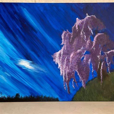 Purple Tree Art - Etsy