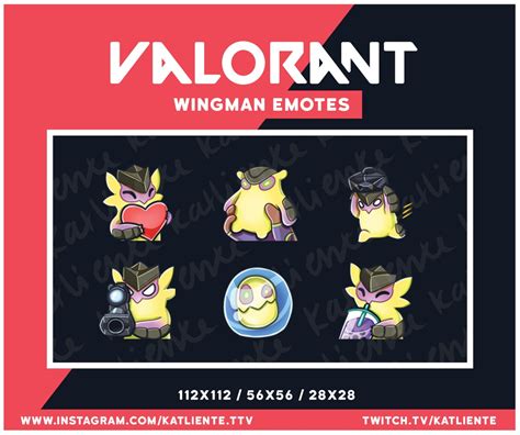 Valorant Wingman Gekko Emotes For Twitch Discord Youtube Heart Held