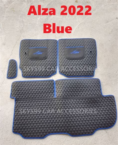 Perodua Alza 2022 Leather Rear Boot Cargo Car Floor Mats Trunk Mat Pad