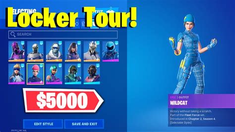 My Fortnite Locker Tour Youtube