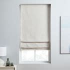 Crossweave Cordless Roman Shades & Blackout Lining | West Elm