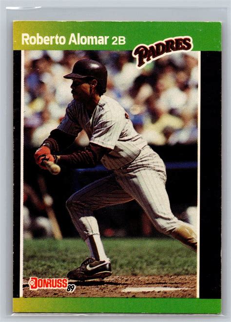 1989 Donruss Baseball 246 Roberto Alomar Hof San Diego Padres Ebay