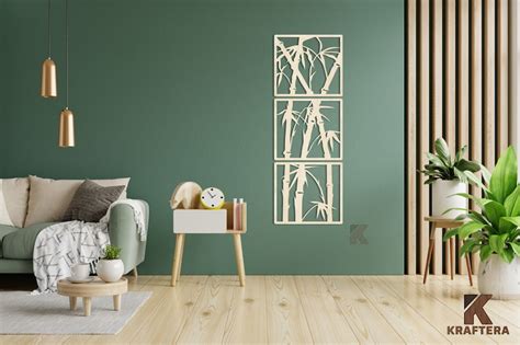 Bamboo Wood Decor Bamboo Wall Art Tree Wall Decor Wood - Etsy