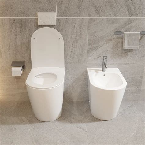 Sanitari Filomuro Comfort In Ceramica Bianco Lucido Vaso Rimless H