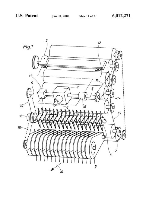 Patent US6012271 Round Baler With A Load Sensor For Actuating The