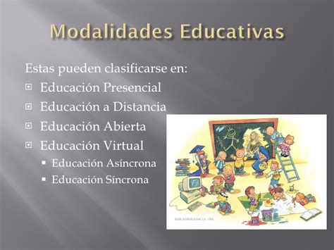 introducción a la comunicación Modalidades de la educación