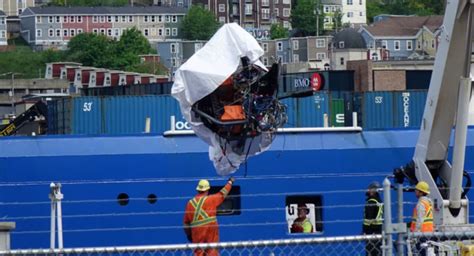 Imploded Titanic Submarine Seen For First Time As Pieces Recovered Up