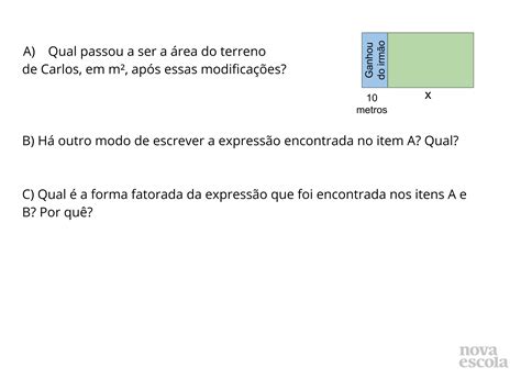 Diferença De Quadrados Planos De Aulas 9º Ano