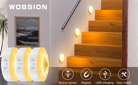 Wobsion Luce Con Sensore Di Movimento Da Interno Luci Armadio Led Con