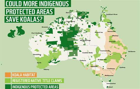 Map Of Australia Showing The Location Of Indigenous Protected Areas