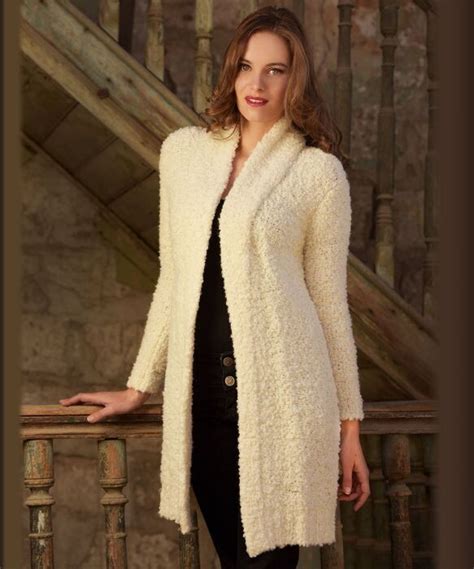 Boucle Sweater Coat Northwoods Alpacas