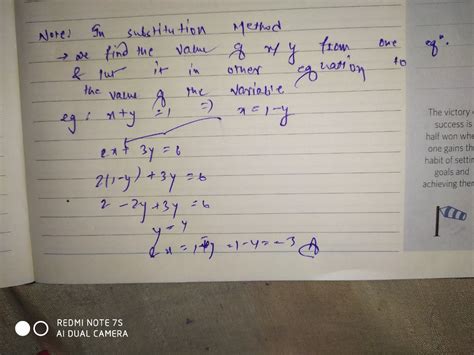 Substitution Method Examples