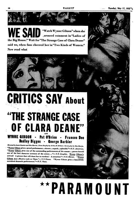 The Strange Case of Clara Deane (1932) Review, with Wynne Gibson and