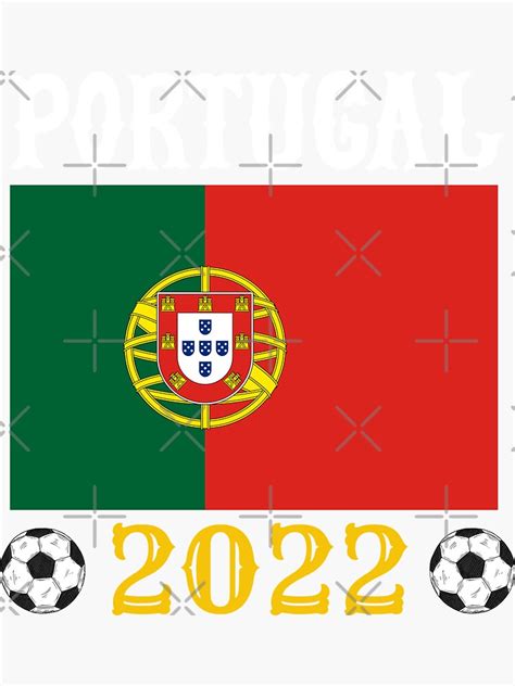 "Portugal Football Team Football Portugal Map 2022 Cup" Sticker for ...