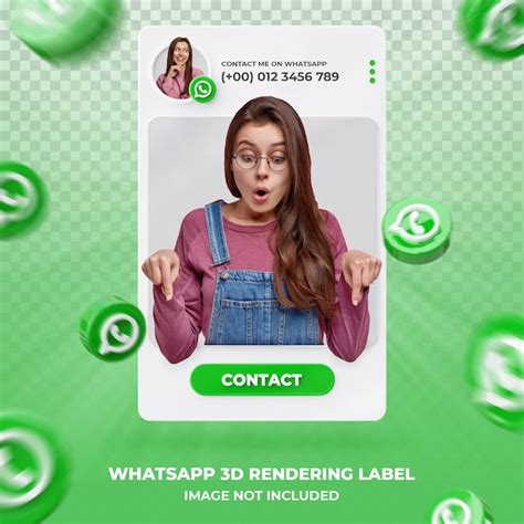 Banner Symbol Profil Auf Whatsapp D Rendering Etikettenvorlage