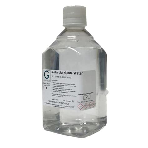 Molecular Grade Water Free From DNase RNase And Proteases