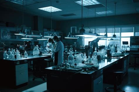 Premium AI Image | Shot of scientists working in a lab created with ... 