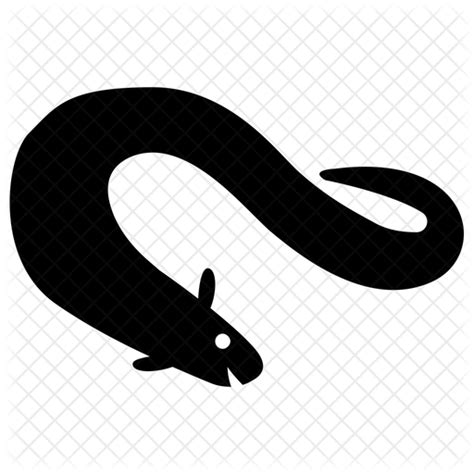 Eel Fish Icon Download In Glyph Style