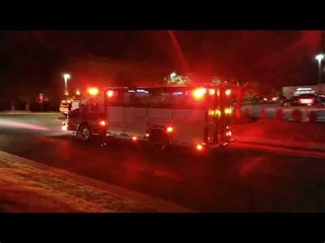 Fairfax County Fire Rescue Rescue 421 And Ambulance 440 Arriving On