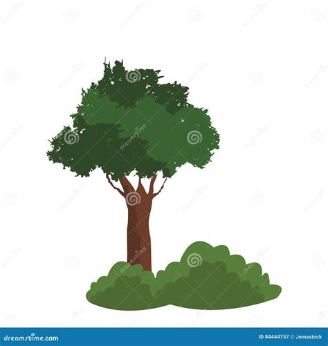 Arbre Vert De Graphisme Illustration De Vecteur Illustration Du Vert