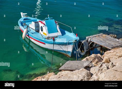 Fishing Boat Closeup In Seaport Ayia Napa Is A Tourist Resort At The