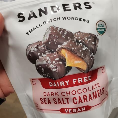 Sanders Dairy Free Vegan Dark Chocolate Sea Salt Caramels Review Abillion