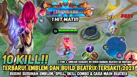 Terbaru Emblem Dan Build Beatrix Tersakit Item Beatrix Paling