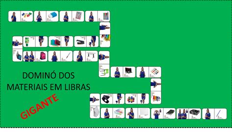Dominó Em Libras Para Imprimir - Dominó Em Libras Para Imprimir - RETOEDU