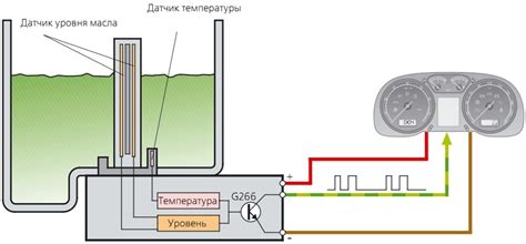 Схема подключения датчика температуры масла