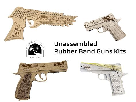 Unassembled Rubber Band Gun Kit DIY Targets Perfect Gift - Etsy