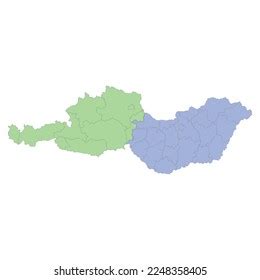 High Quality Political Map Austria Hungary Stock Vector (Royalty Free ...