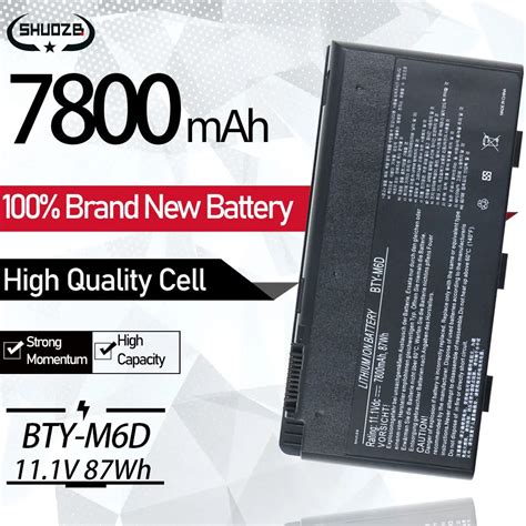 New Bty M D Laptop Battery For Msi Gx Gt Gt Dx Gx Gt Gx