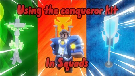 Using The Conqueror Kit In Roblox Bedwars Youtube