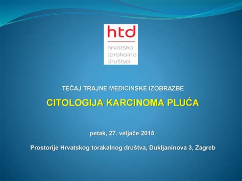 CITOLOGIJA KARCINOMA PLUĆA ppt скинути