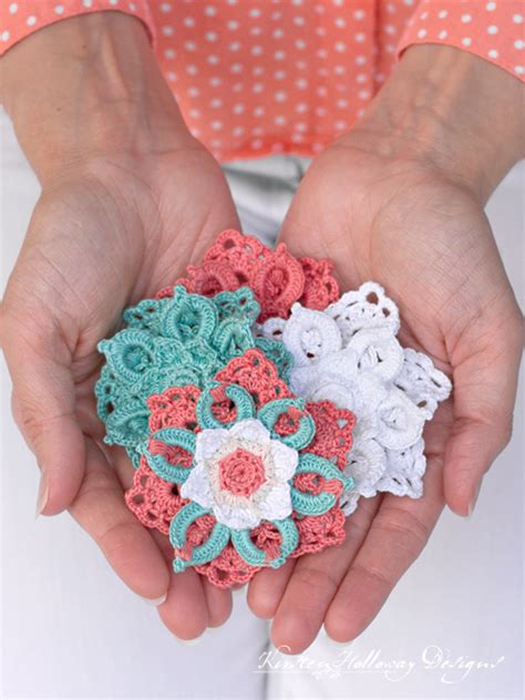 Crochet Flower Barrette Pattern Best Flower Site