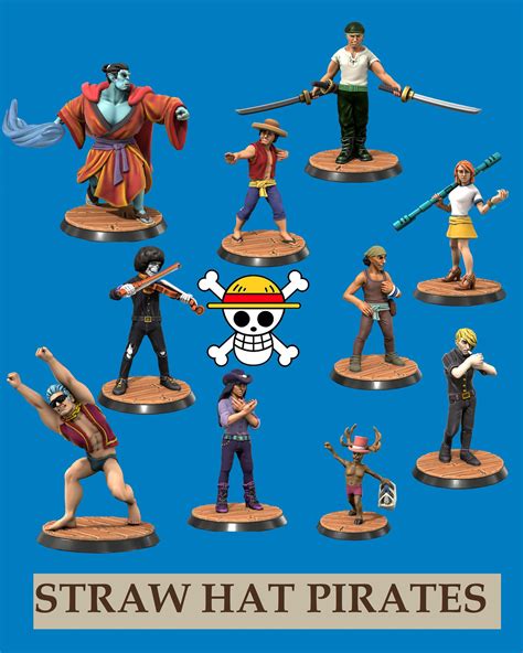 I made the straw hat crew as tabletop miniatures using heroforge! (I am