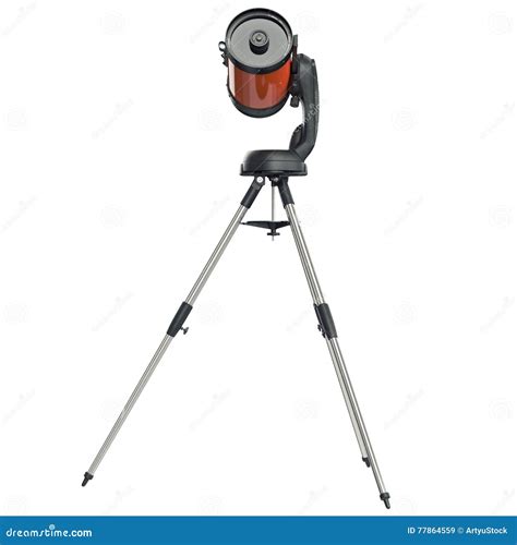 Telescope Catadioptric, Side View Stock Illustration - Illustration of ...