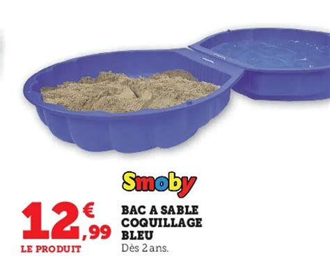 Promo Bac A Sable Coquillage Bleu Chez Super U