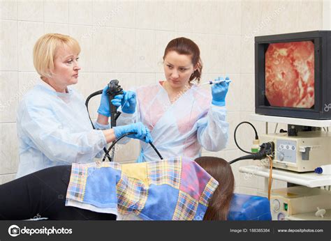 Gastrointestinal fiberoptic endoscopy — Stock Photo © kalinovsky #188385384