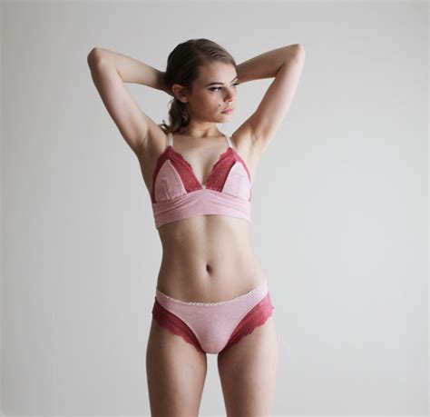 Womens Organic Cotton Lingerie Set Includes Bralette And Etsy