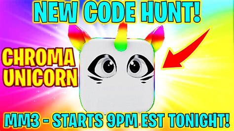 ⭐new Code Hunt For Chroma Unicorn In Murder Mystery 3 ⭐ How To Get Chroma Unicorn In Mm3